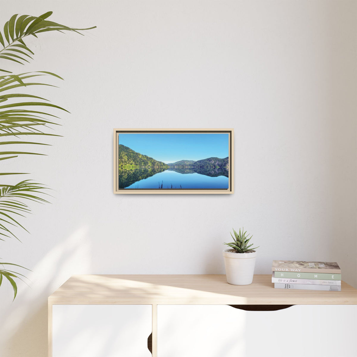 Lake Crescent Reflections | Framed Matte Canvas
