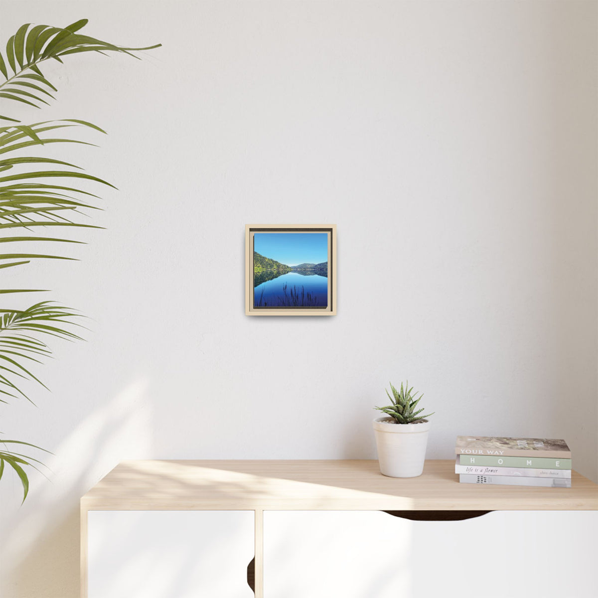 Lake Crescent Reflections | Framed Matte Canvas