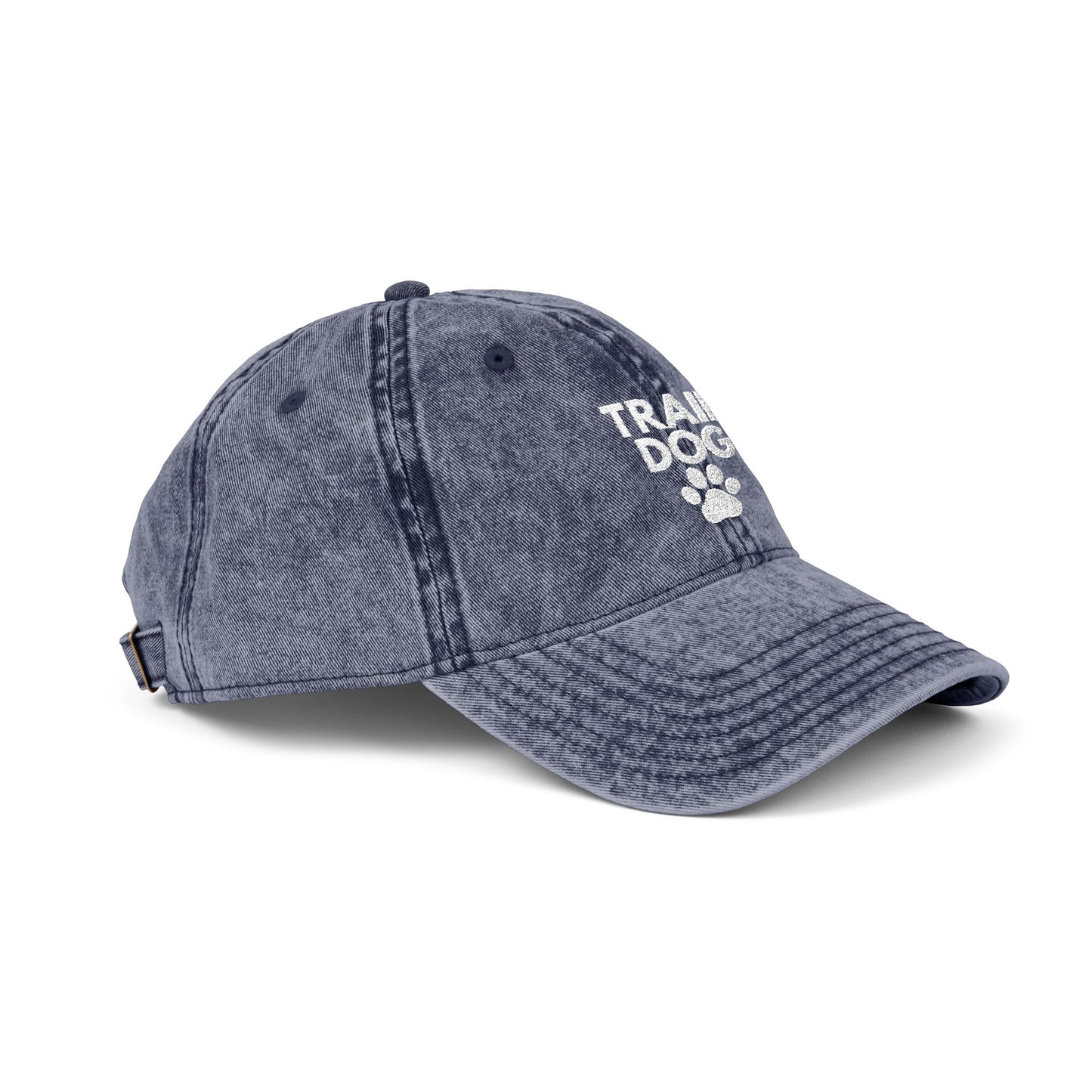 Trail Dog Vintage Embroidered Cap | Dog Lover Hiking Hat