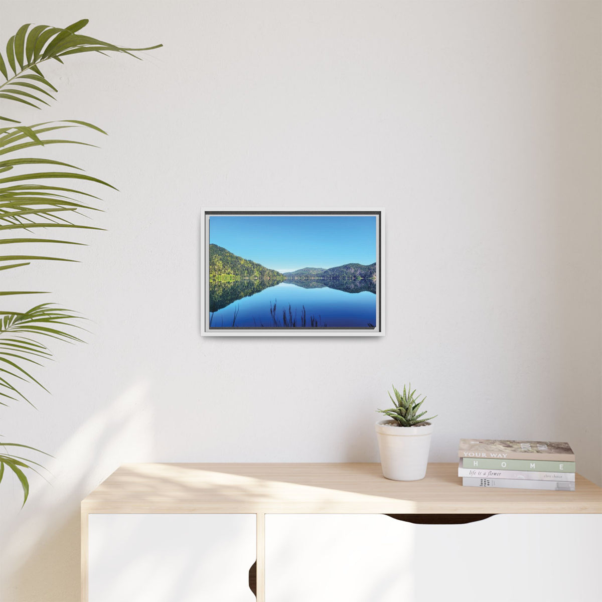 Lake Crescent Reflections | Framed Matte Canvas
