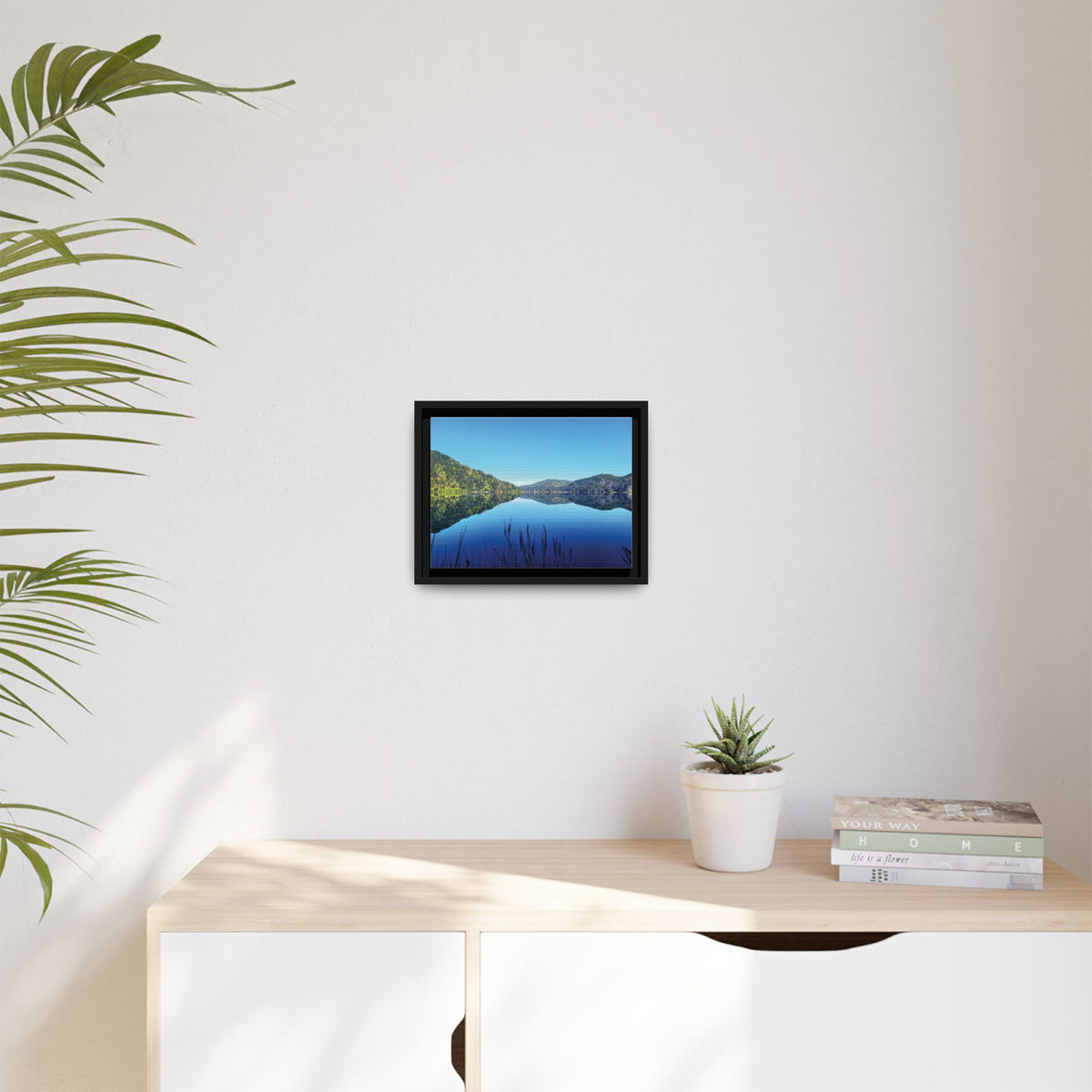 Lake Crescent Reflections | Framed Matte Canvas