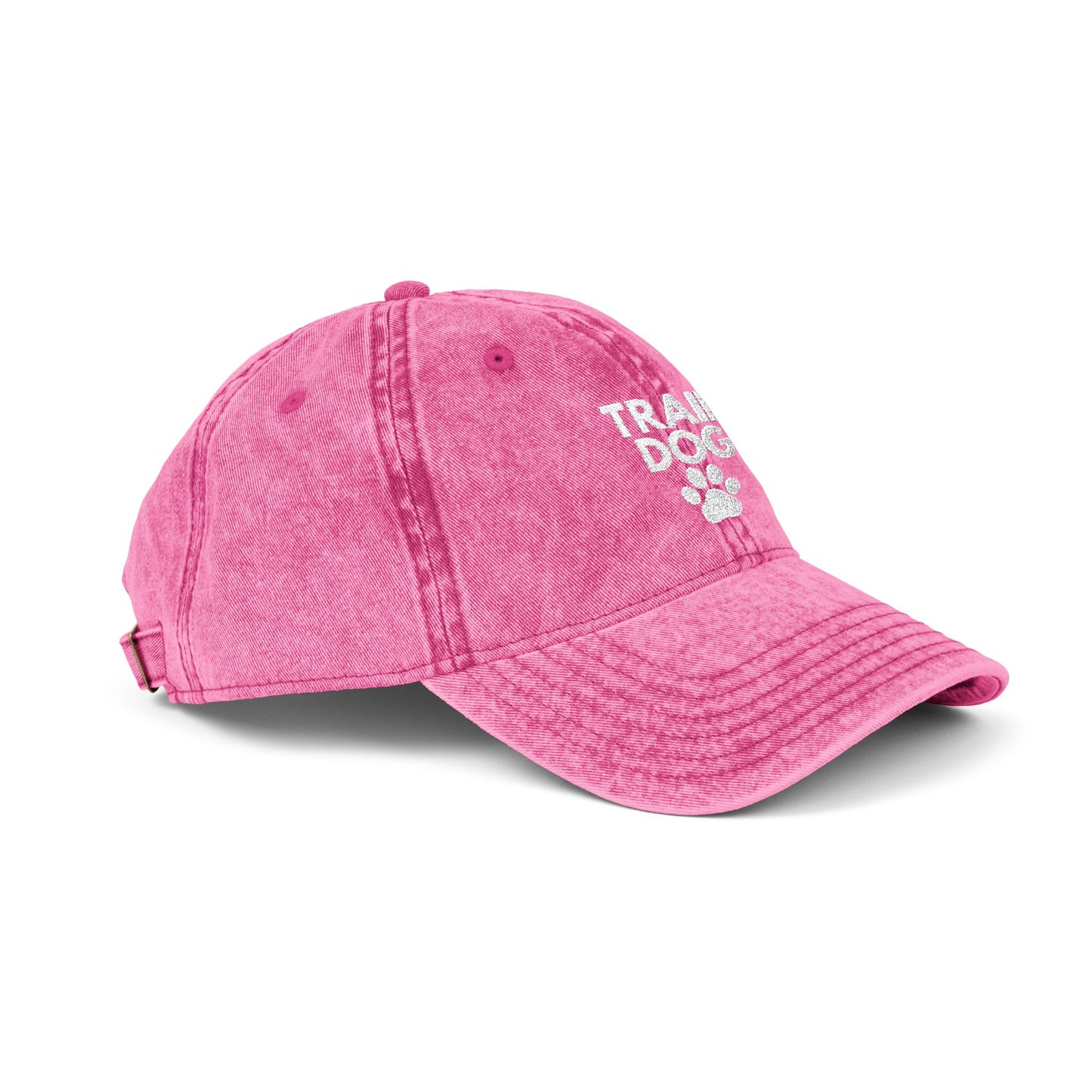 Trail Dog Vintage Embroidered Cap | Dog Lover Hiking Hat