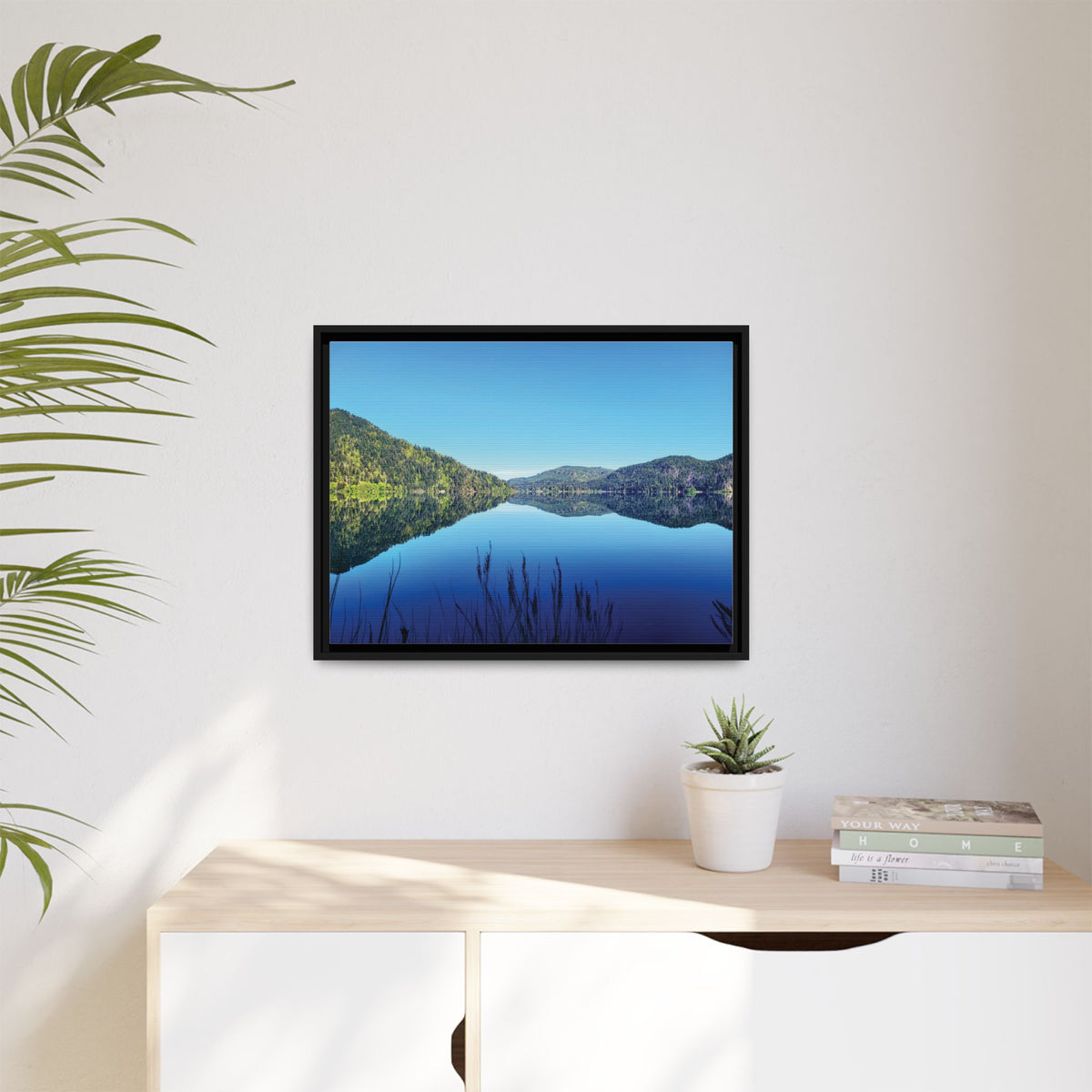 Lake Crescent Reflections | Framed Matte Canvas