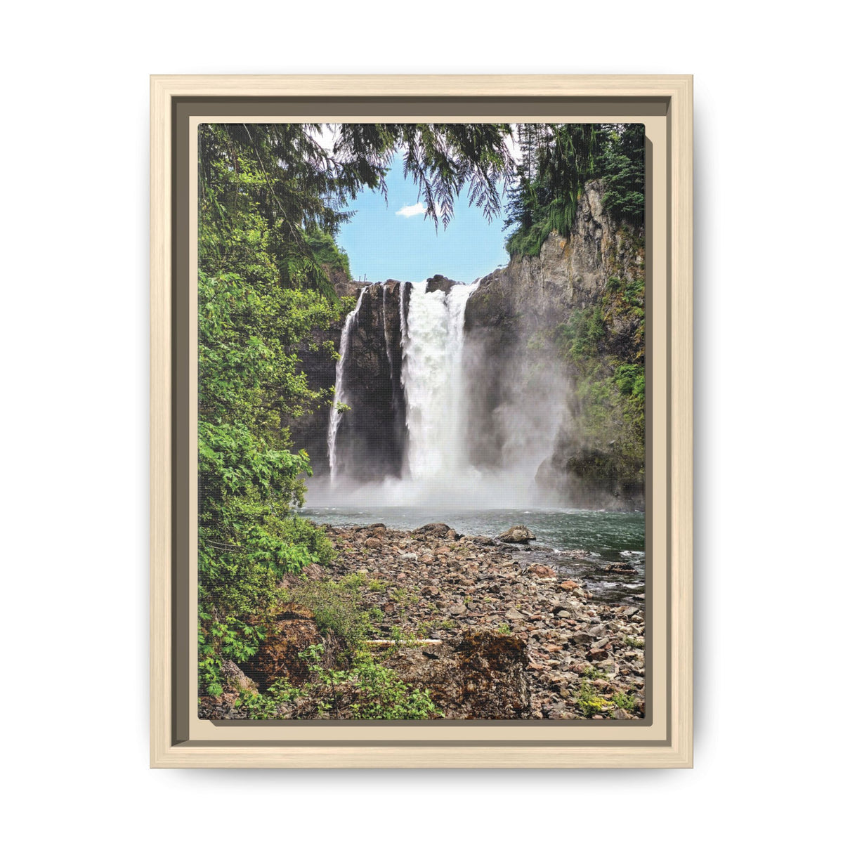 Snoqualmie Falls | Framed Matte Canvas