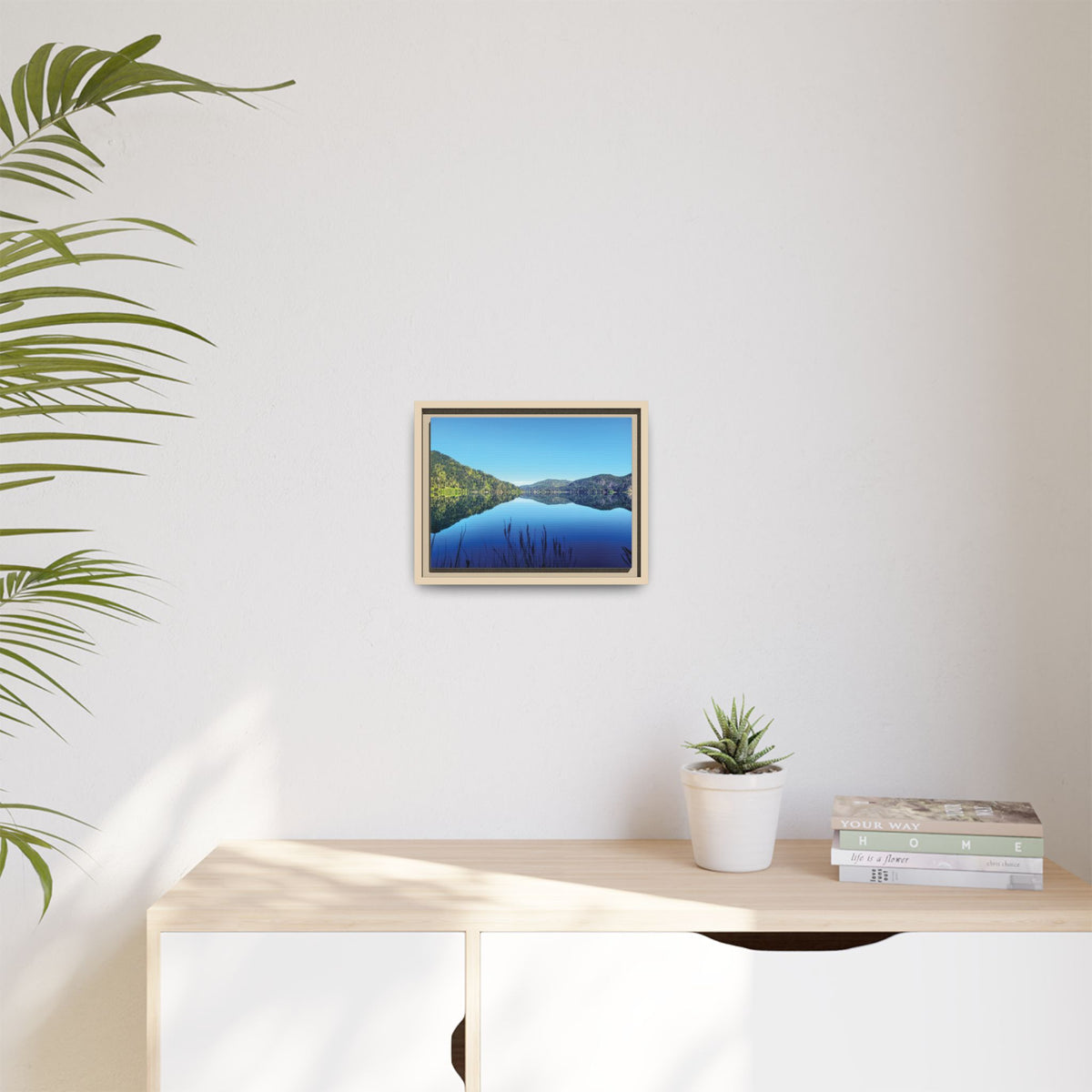 Lake Crescent Reflections | Framed Matte Canvas