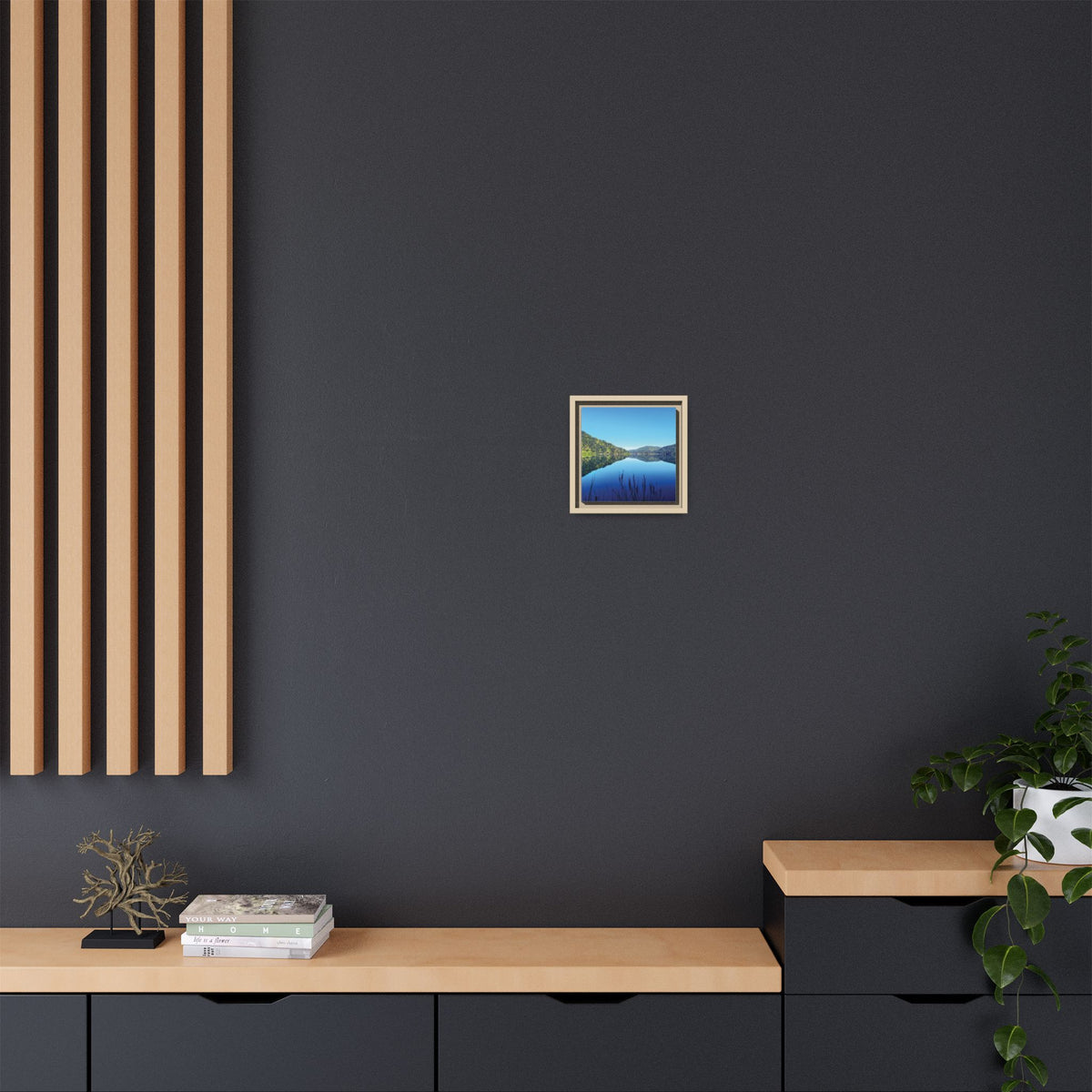 Lake Crescent Reflections | Framed Matte Canvas