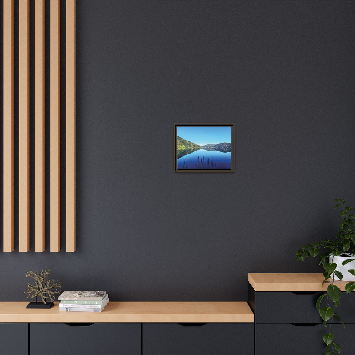 Lake Crescent Reflections | Framed Matte Canvas
