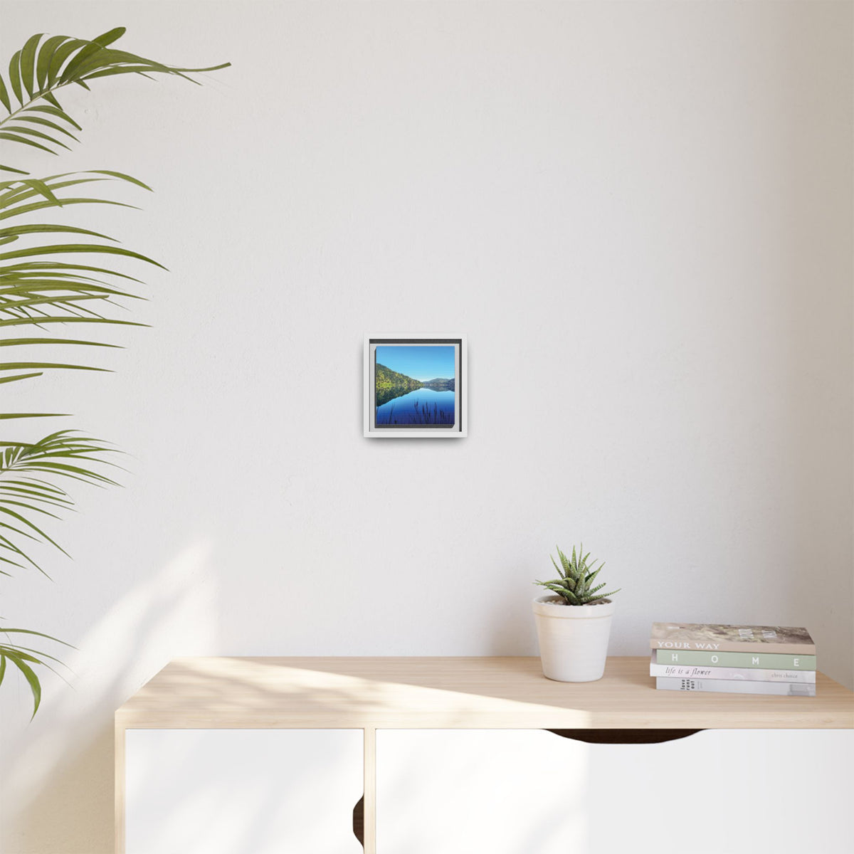 Lake Crescent Reflections | Framed Matte Canvas