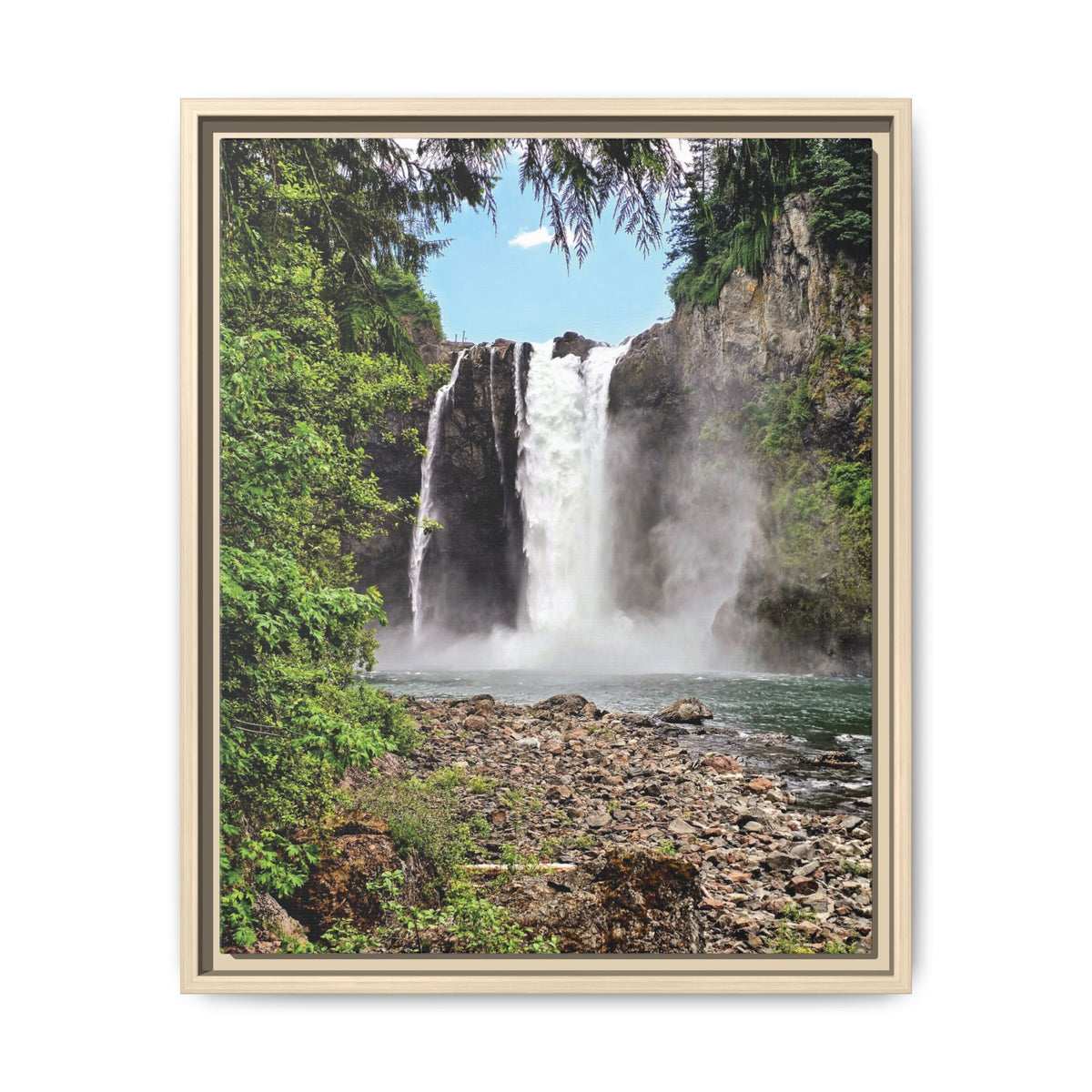 Snoqualmie Falls | Framed Matte Canvas