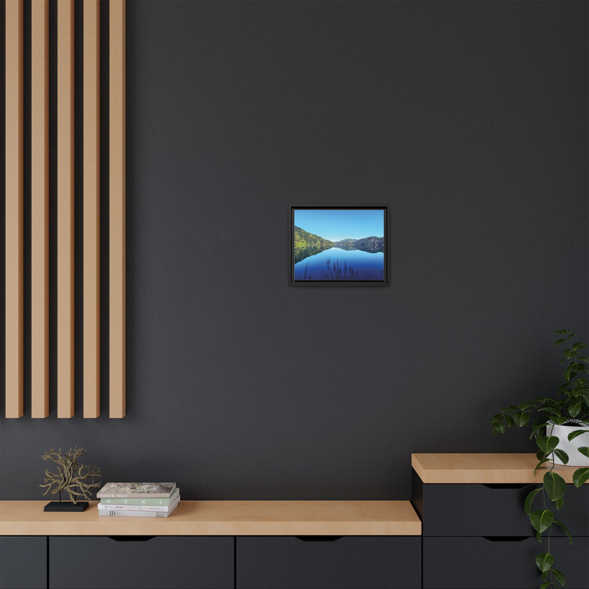Lake Crescent Reflections | Framed Matte Canvas