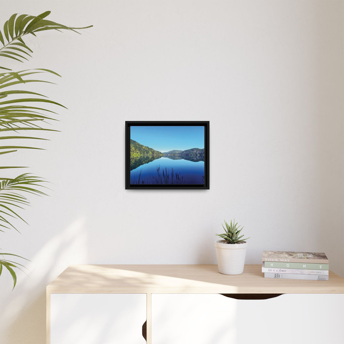 Lake Crescent Reflections | Framed Matte Canvas