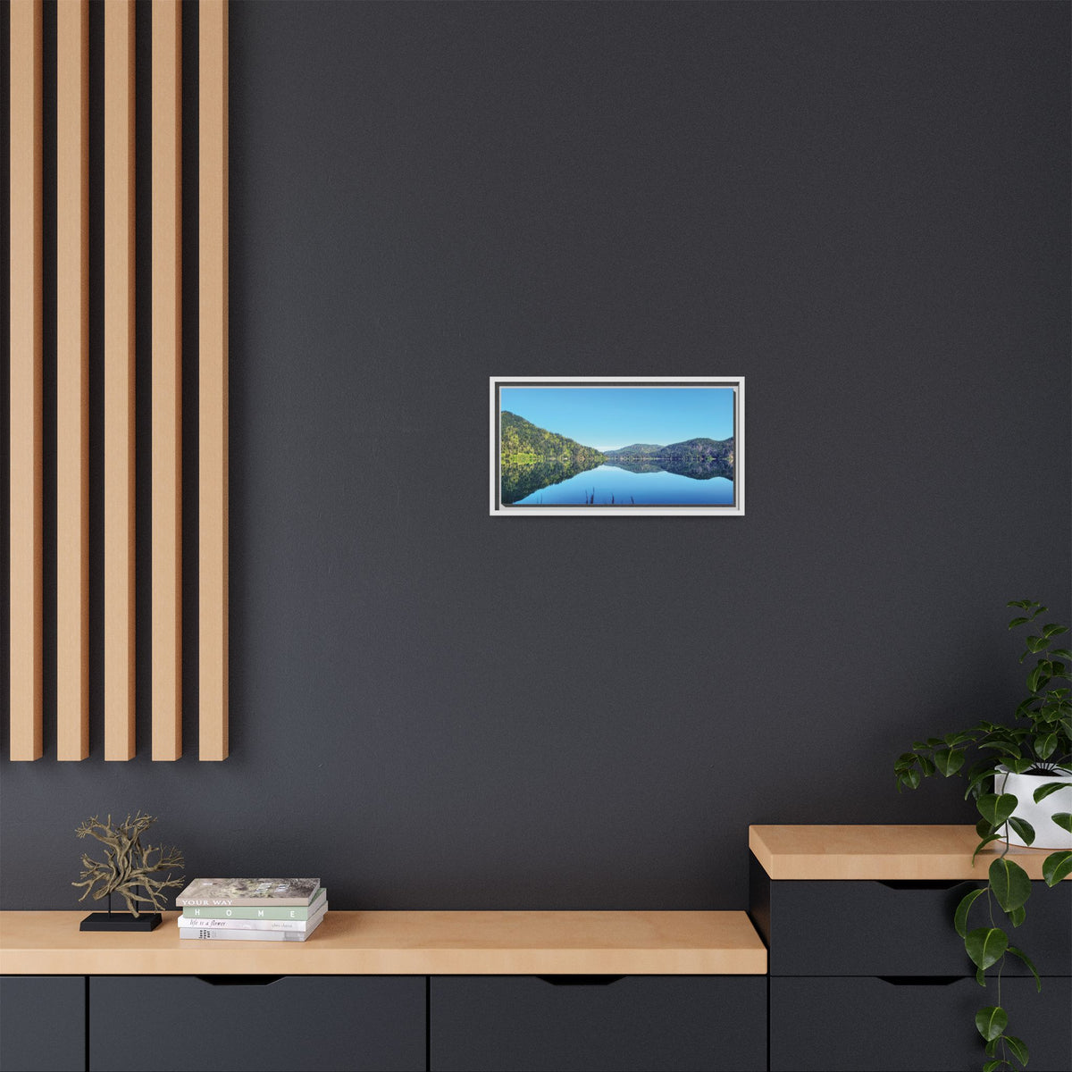 Lake Crescent Reflections | Framed Matte Canvas