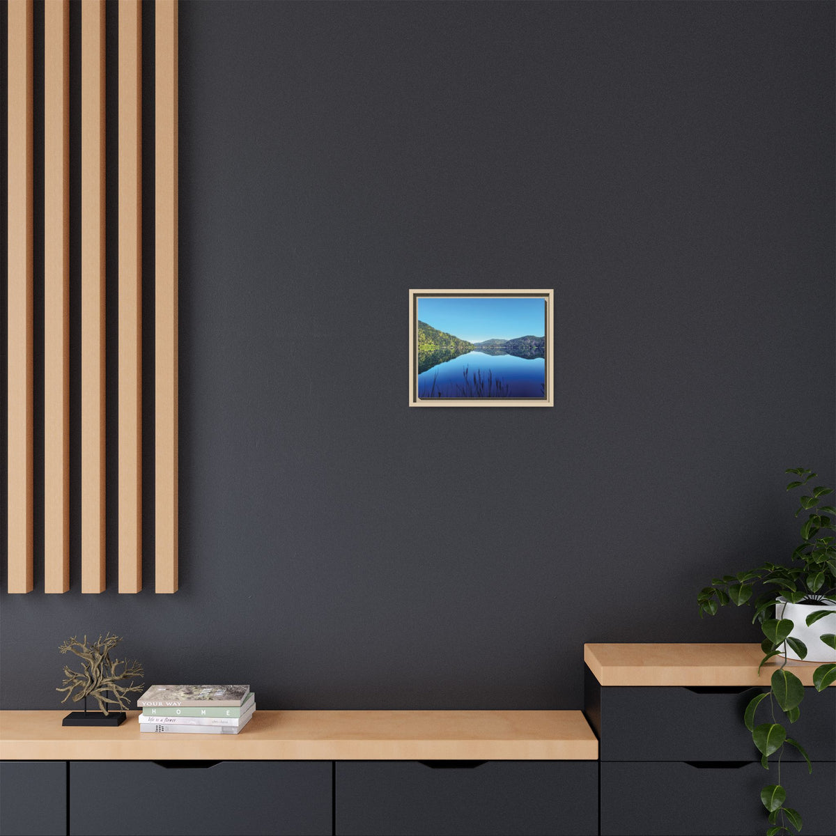 Lake Crescent Reflections | Framed Matte Canvas