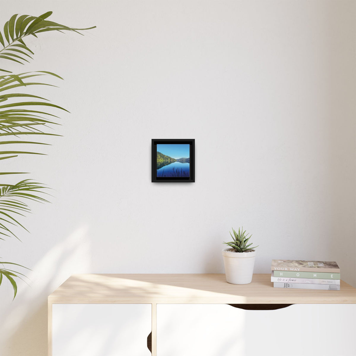 Lake Crescent Reflections | Framed Matte Canvas