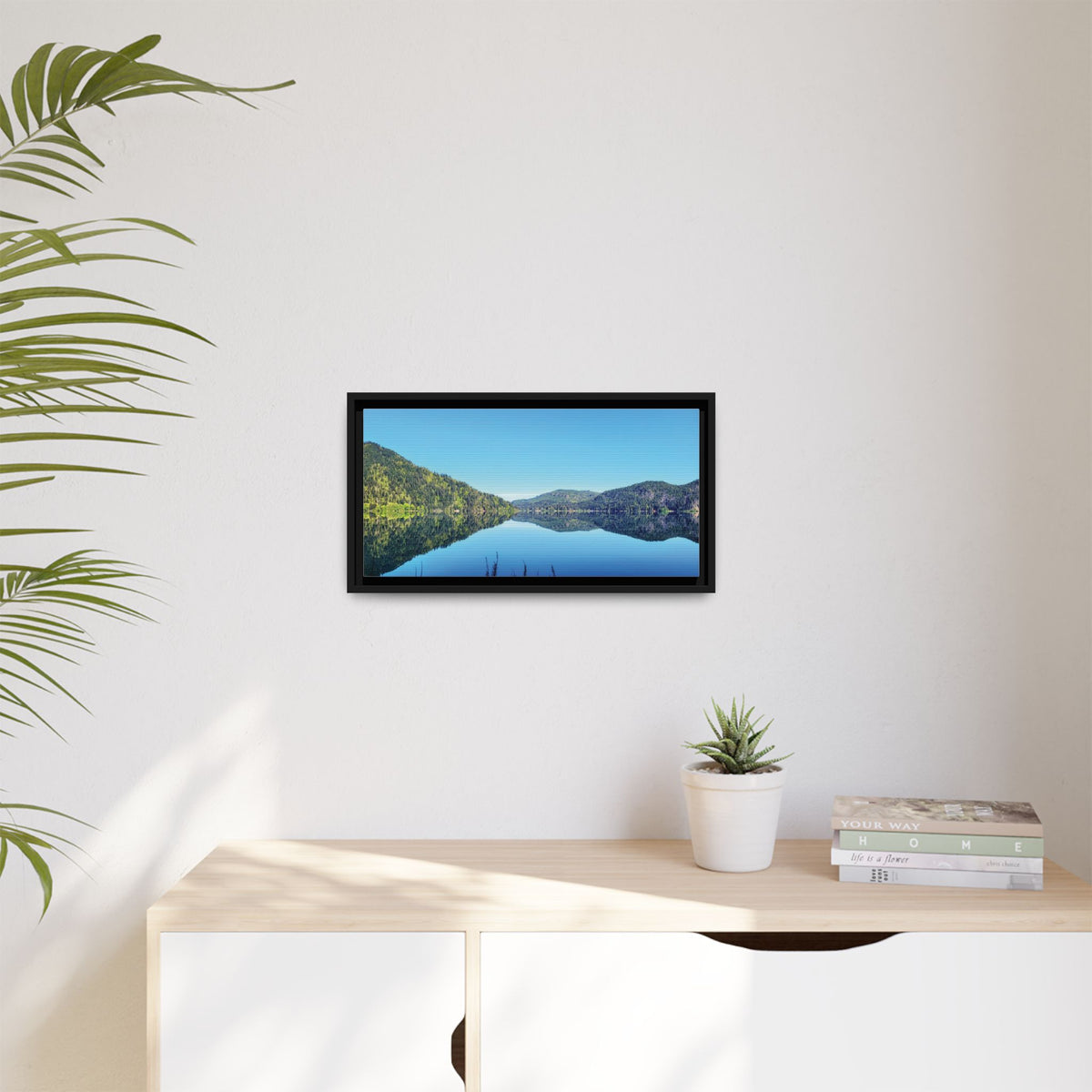 Lake Crescent Reflections | Framed Matte Canvas