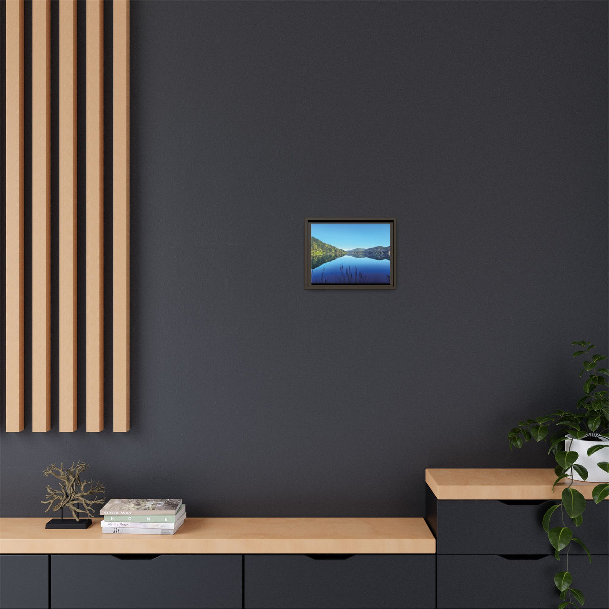 Lake Crescent Reflections | Framed Matte Canvas