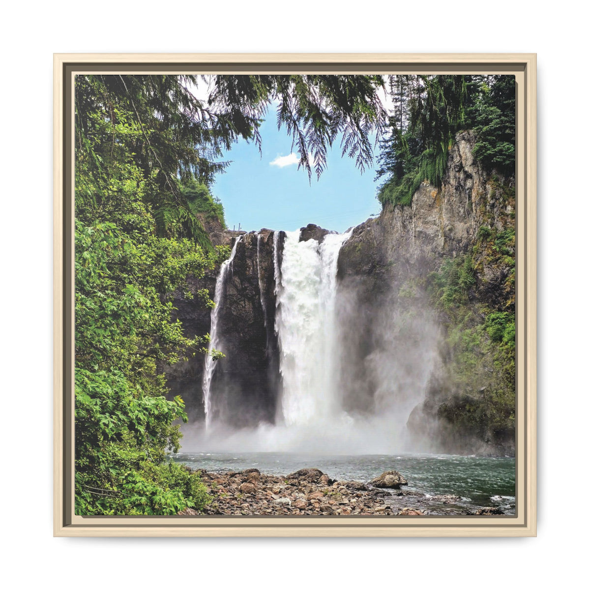 Snoqualmie Falls | Framed Matte Canvas